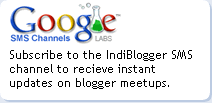 IndiBlogger SMS channel