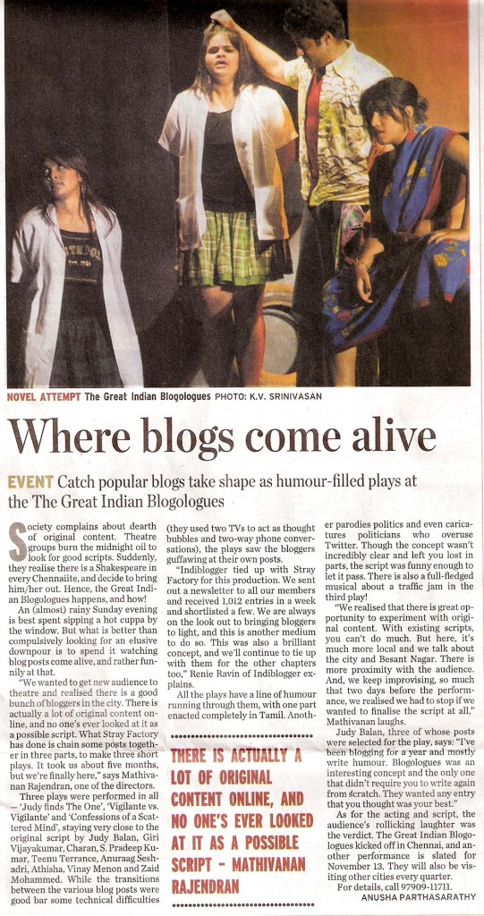Great Indian Blogologues - Yours Digitally, Madras